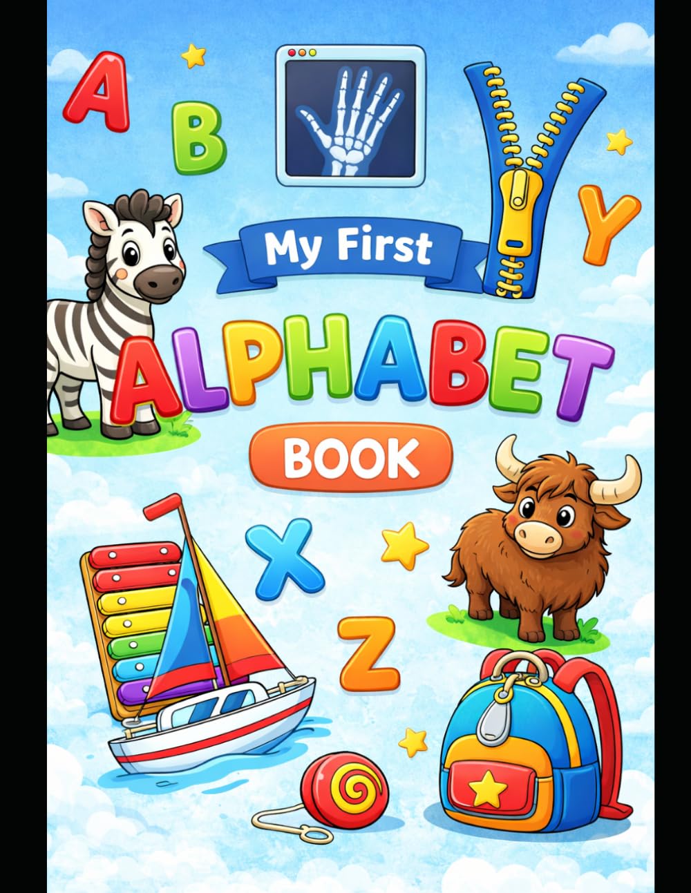 Alphabets: A Fun ABC Coloring and Tracing Book for Kids