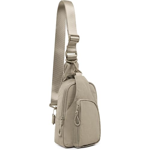 ODODOS Sling Bag with Adjustable Straps Crossbody Chest Bag Lightweight Backpack for Casual Traveling Hiking