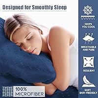 Vista 93 de HENGWEITEXT 18 Inch Cal King Sheets Deep Pocket,4 Piece Sheet Set Breathable and Cooling,Microfiber Sheet Set Deep Pocket,Wrinkle Free Shrinkage &