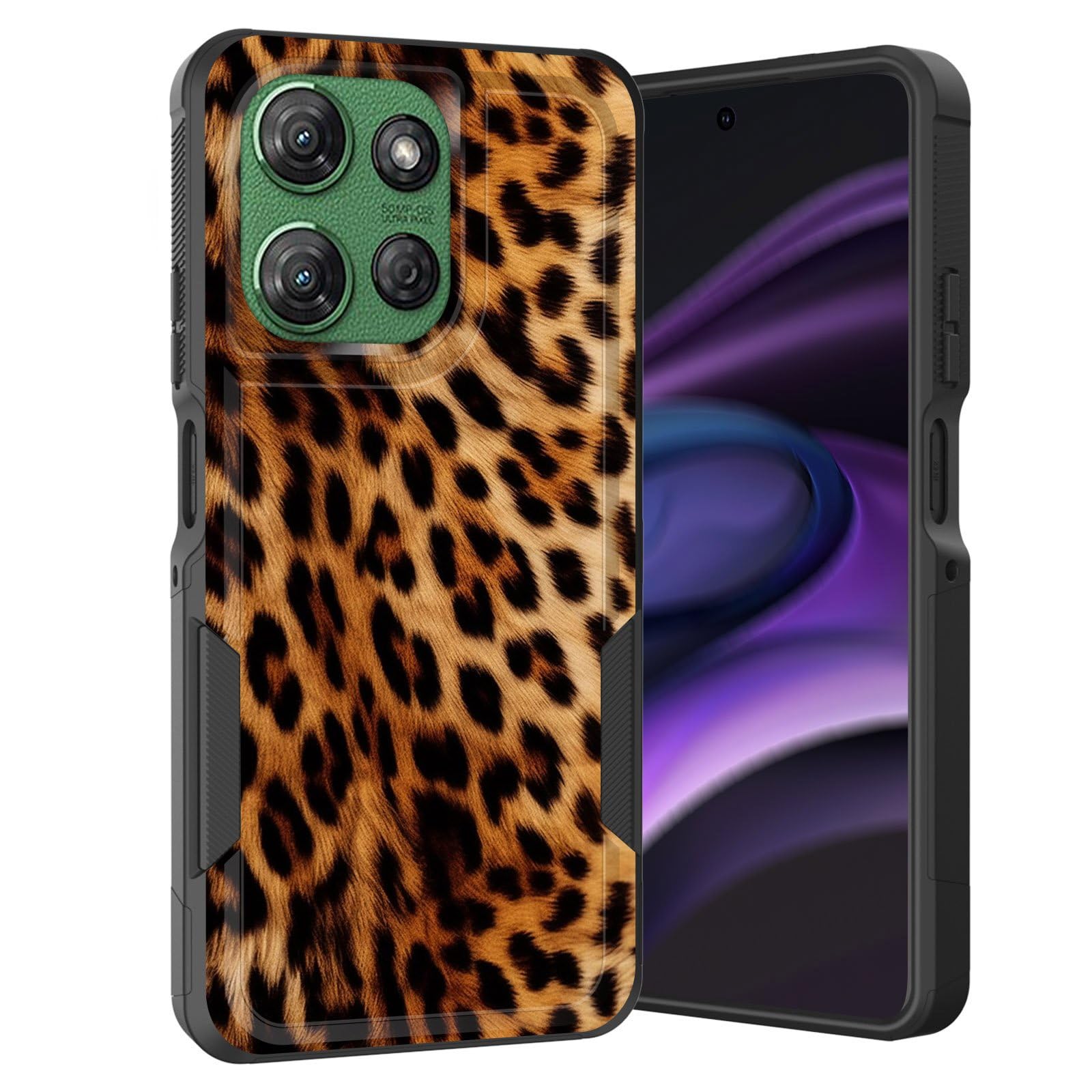 KJFHDJFDH for Moto G 5G 2025 Case,Dual Layer Hybrid Heavy Duty Rugged Shockproof Hard PC +Soft Silicone Protective Case for Motorola Moto G 5G 2025