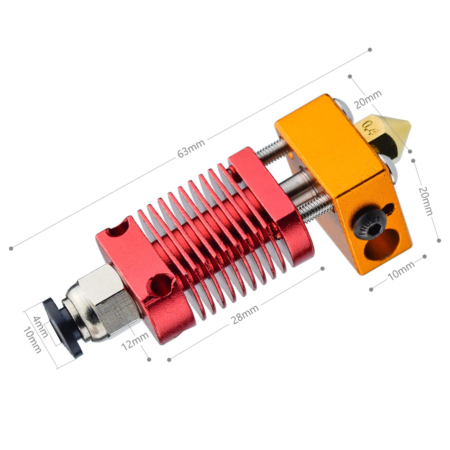 2er-Pack 3D-Drucker Hotend Kit Für Ender 3/CR10 ? Produktbild-Vorschau 2