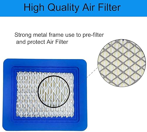 Miniatura 2 de 491588s - Filtro de aire para filtro de aire Briggs y Stratton (5 piezas) compatible con Briggs y Stratton 491588, Toro 20332, Craftsman 3364 Filtro