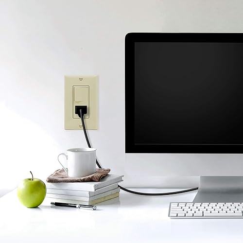 Miniatura 7 de ENERLITES Receptáculo decorativo combinado, grado residencialcomercial, 15A120V, toma de corriente 15A125V, certificación UL, 68625-I, 1 paquete,