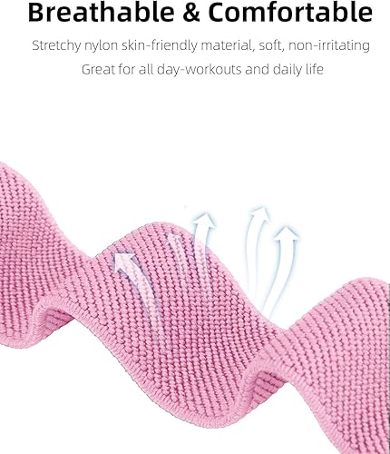 Miniatura 3 de Correa elástica trenzada compatible con Apple Watch Band de 1.57 pulgadas, 1.49 pulgadas, 1.73 pulgadas, 1.77 pulgadas, 1.61 pulgadas, 1.65