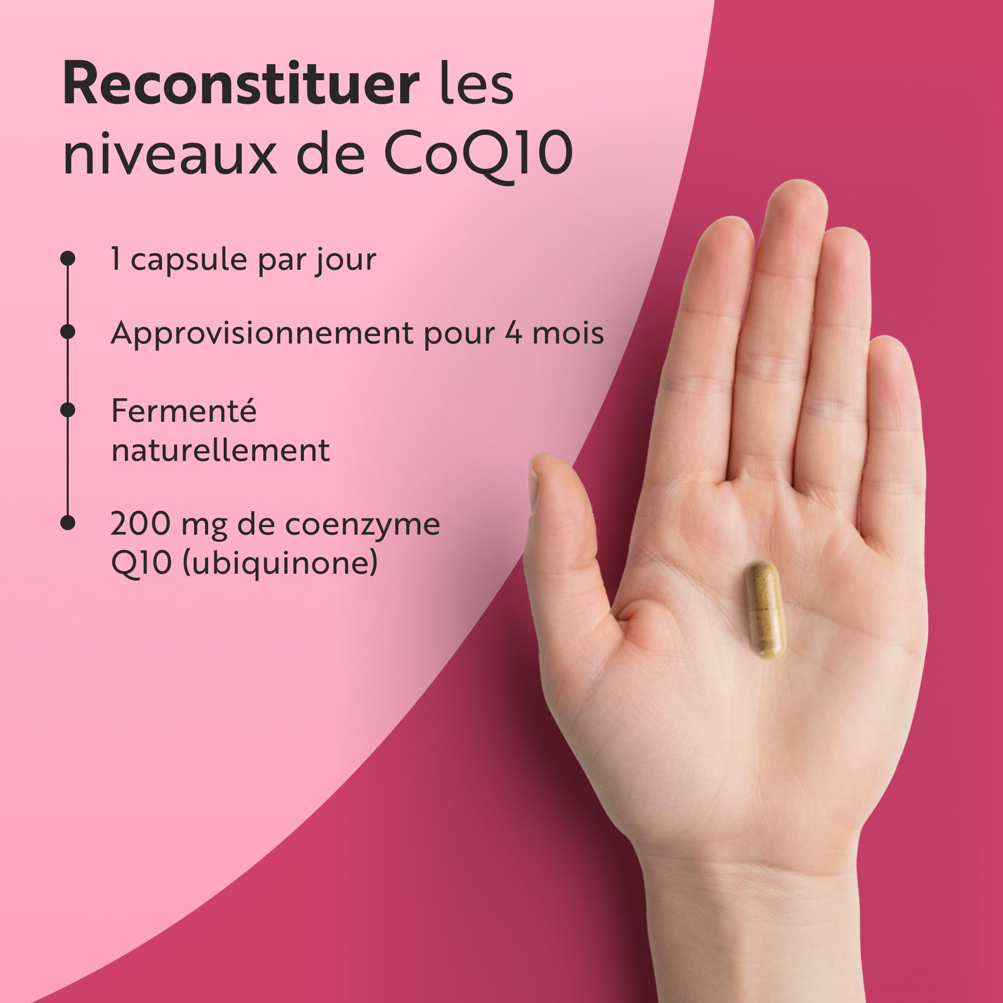 Nutravita Coenzyme Q10 200mg par Capsule - Cure de 4 Mois, 120 Capsules Vegan Fortement Concentré - Coq10 - Q10 Coenzyme
