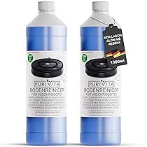 PURIVITA® Detergente per Robot Lavapavimenti (2x1L) – Detersivo Lava Pavimenti Robot – Liquido Prodotto Lavapavimenti – Floor Cleaner for Roboter – Per Tutti i Tipi di Robot Spazzino e Aspirapolvere