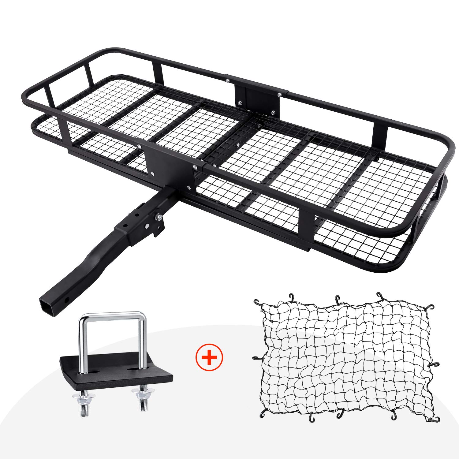 titimo 60 x21 x6 folding hitch mount cargo carrier