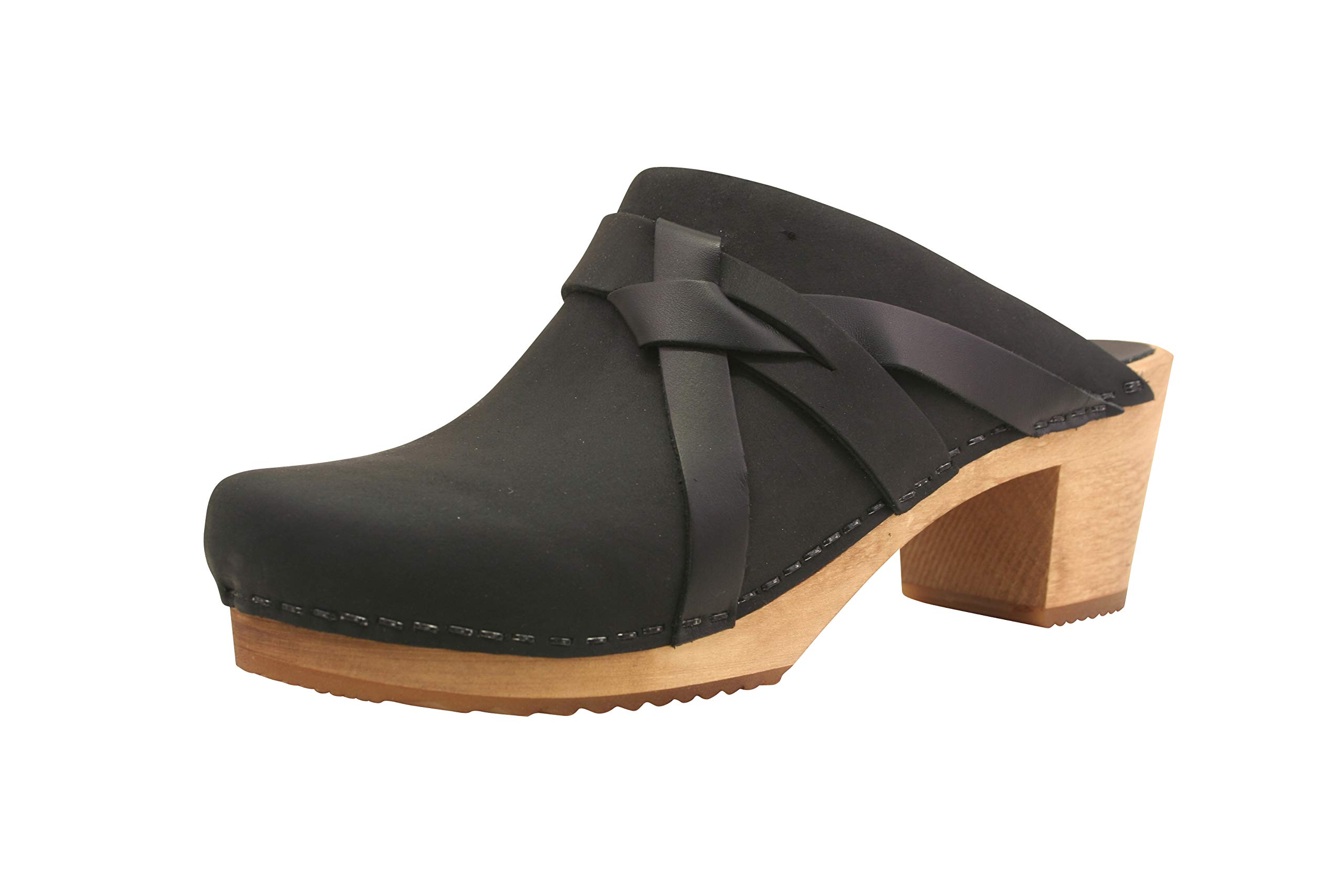 SanitaMANUELLA Square Open Mules/Clogs Women Black - 9 - Clogs
