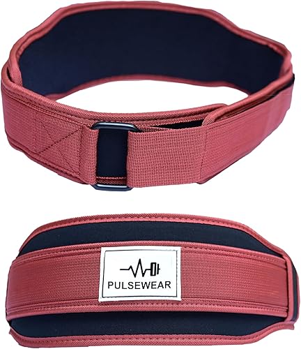 CoreMaxx - Cinturón de levantamiento de pesas de 0.197 in - Cinturón de gimnasio ajustable para hombres y mujeres  Soporte de espalda para