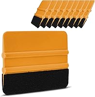 Vista 16 de 10Pcs Vinyl Squeegee Felt Edge Squeegee, Graphic Decal Scraper Applicator Tool for Car Vinyl Wrap, Window Tint, Wallpaper, Decal Sticker Black