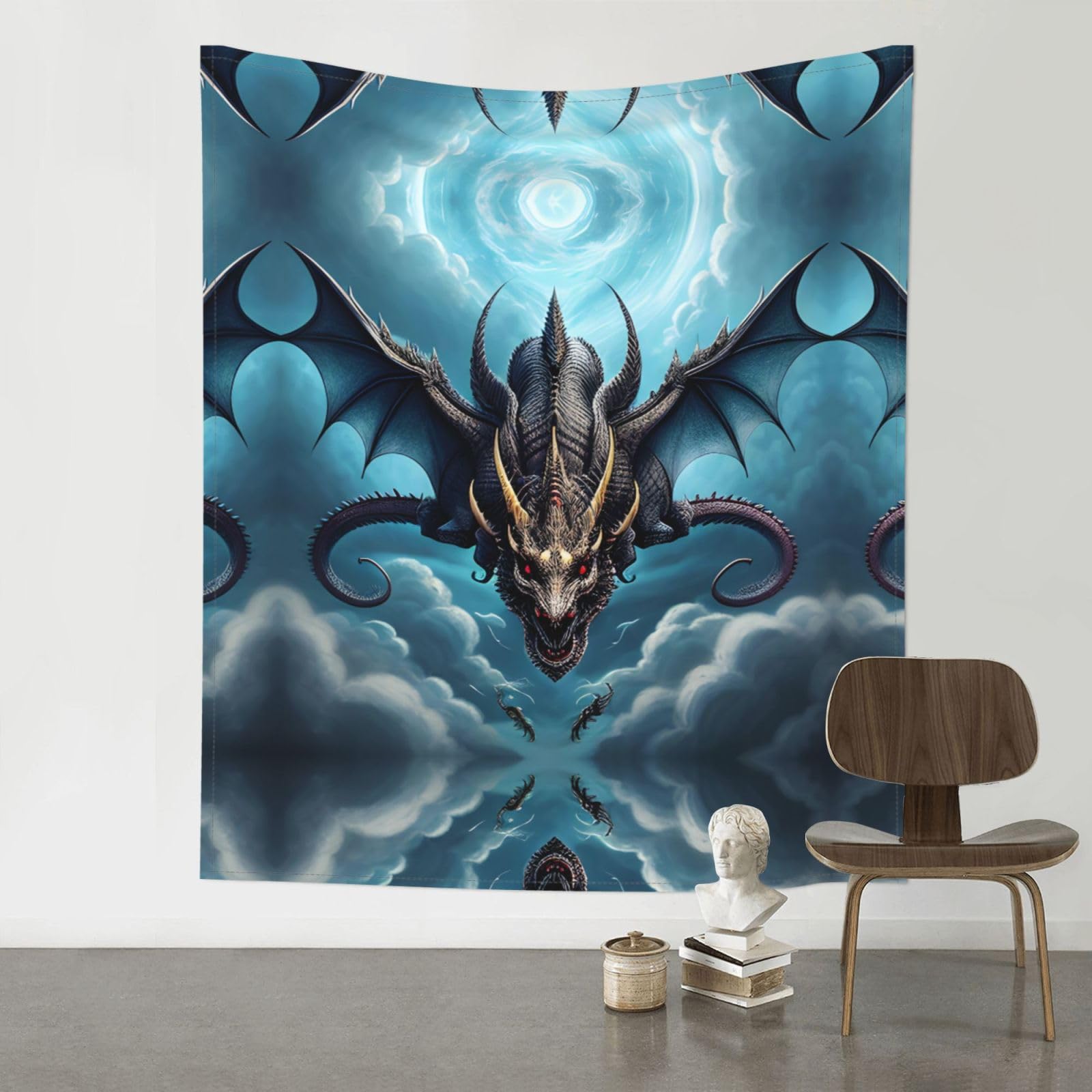 YYHWHJDE Flying Dragon Prints 60x51in Wall Tapestry – High-Grade Polyester Throw for Dorm, Beach & Home Decor