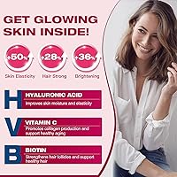 Vista 4 de DRFOSTER Multi Collagen Peptides Powder with Probiotics - Type I II III V X Hydrolyzed Collagen Peptides with Multivitamins, Hyaluronic Acid &