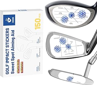 Golf Impact Tape – Self-Teaching Sweet Spot & Instant Swing Feedback – Reusable Golf Swing Training Aid for Indoor & Outdoor Practice – Golf Accessories for Beginners & Pros