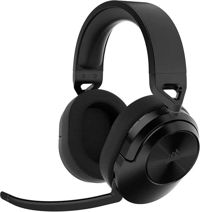 Corsair HS55 WIRELESS CORE Auriculares Ligeros para Juegos - Micrófono Omnidireccional - Transductores de Neodimio - Alcance de Hasta 15 Metros - iCUE - PC, PS5, PS4, Nintendo Switch - Carbono oferta Amazon