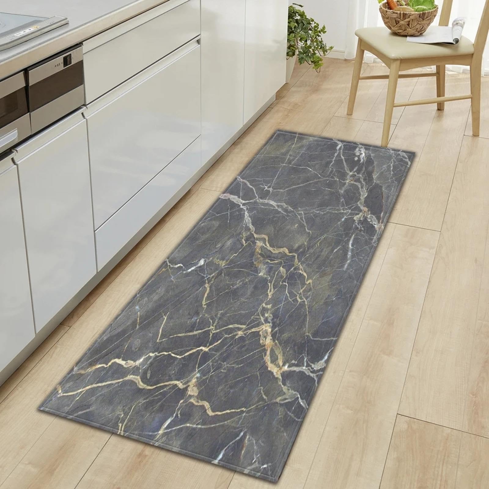 Tapis de cuisine texture marbre élégant décoration de sol salon et maison