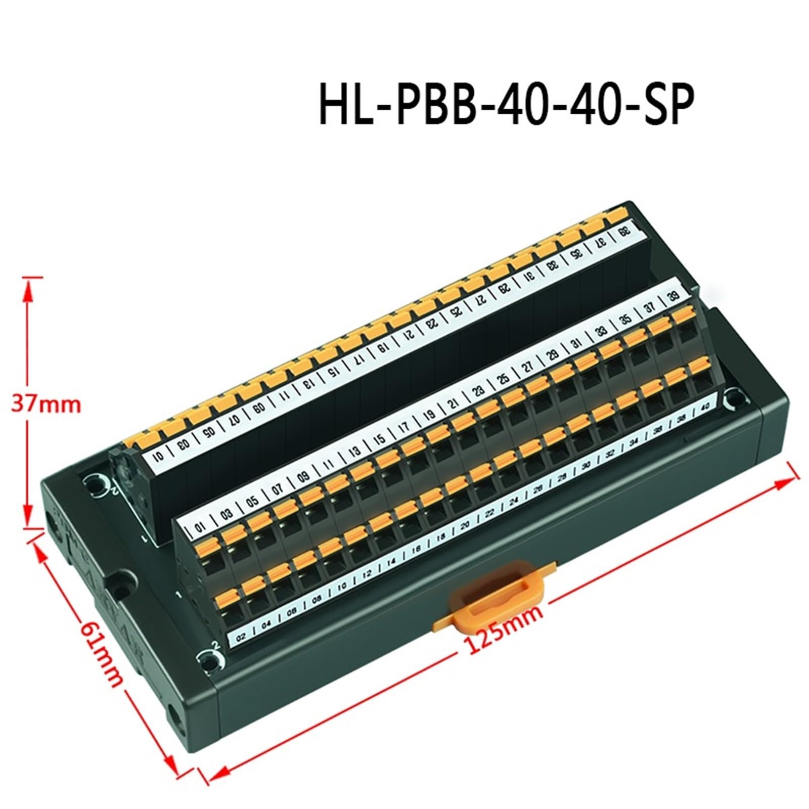 1 Uds., 5-400V, 40 canales a 40 canales, carril DIN y montaje en Panel for distribución de fuente de alimentación, placa divisora ​​de cableado rápido