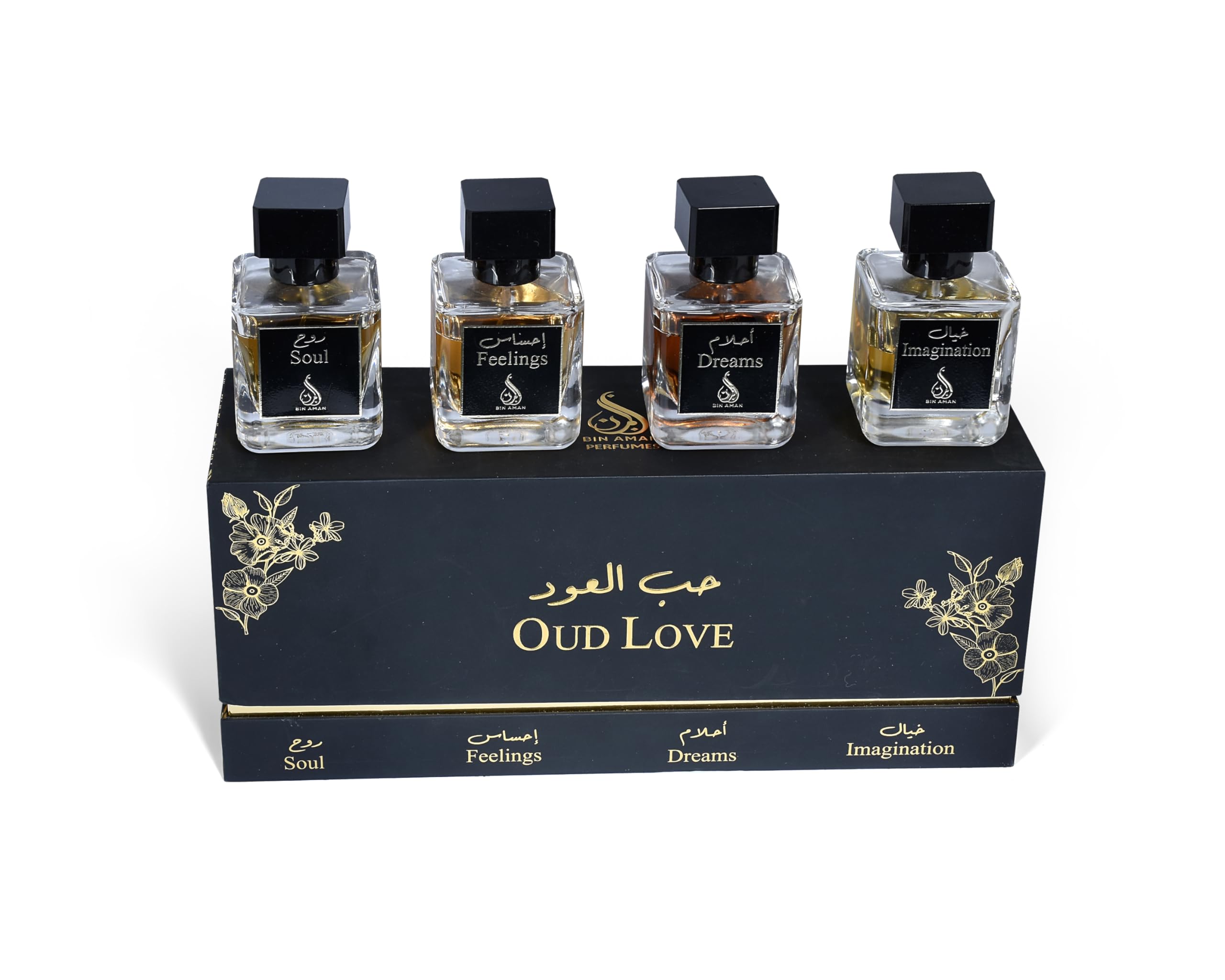 Perfumes - OUD LOVE - Eau de perfume 4x50ml - 4 various types of OUD fragrance set - For Men And Women