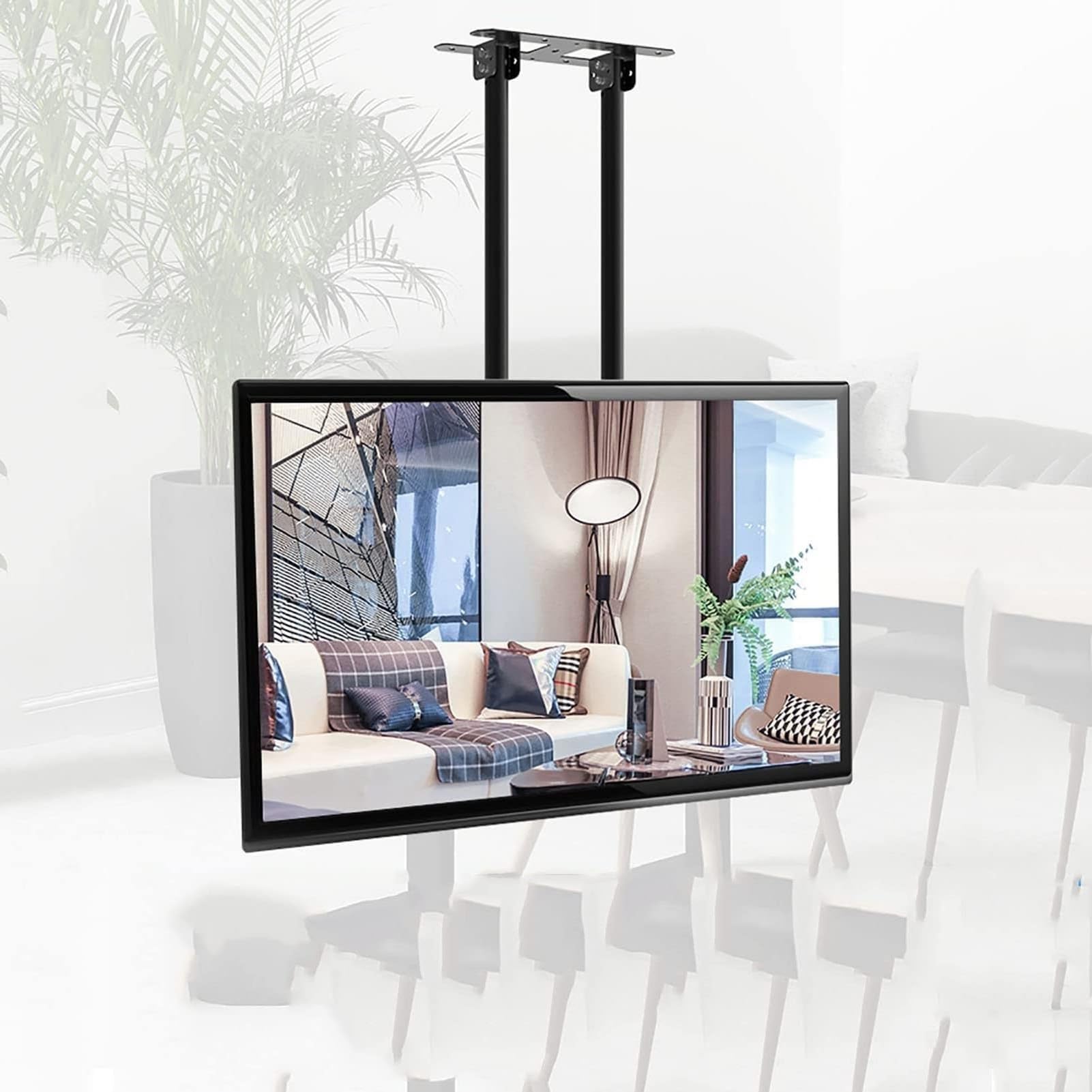 Support plafond TV réglable pour grand écran de salon et de chambre