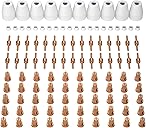 ARCCAPTAIN 110PCS PT31 Plasma Cutting Consumables Fit CUT-45 CUT-50 CT-312 MIG205 MP with Plasma Cutter Torch PT-31 JG-40 LG-40