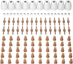 ARCCAPTAIN 110PCS PT31 Plasma Cutting Consumables Fit CUT-45 CUT-50 CT-312 MIG205 MP with Plasma Cutter Torch PT-31 JG-40 LG-40