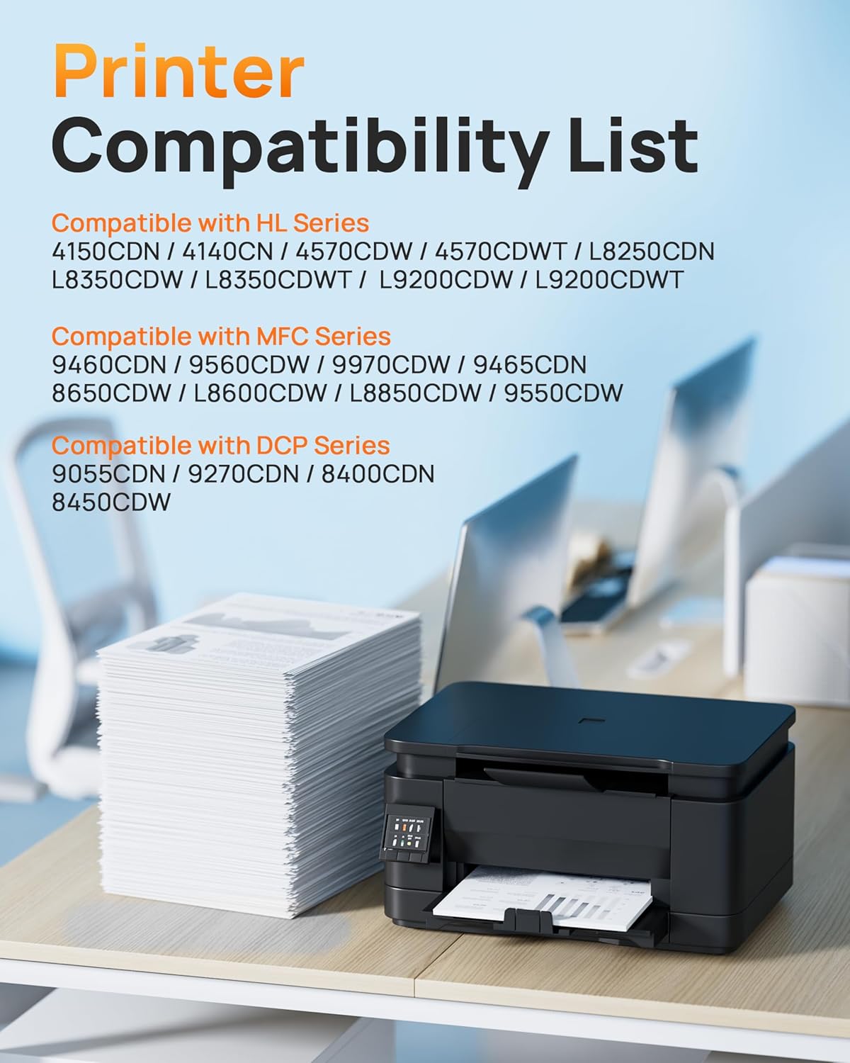 E-Z Ink Compatible Toner Cartridge Replacement for Brother TN336 TN331 TN-336 TN-331 Compatible with HL-L8350CDW MFC-L8850CDW MFC-L8600CDW MFC-9970CDW HL-4150CDN HL-L8250CDN (2 Black)