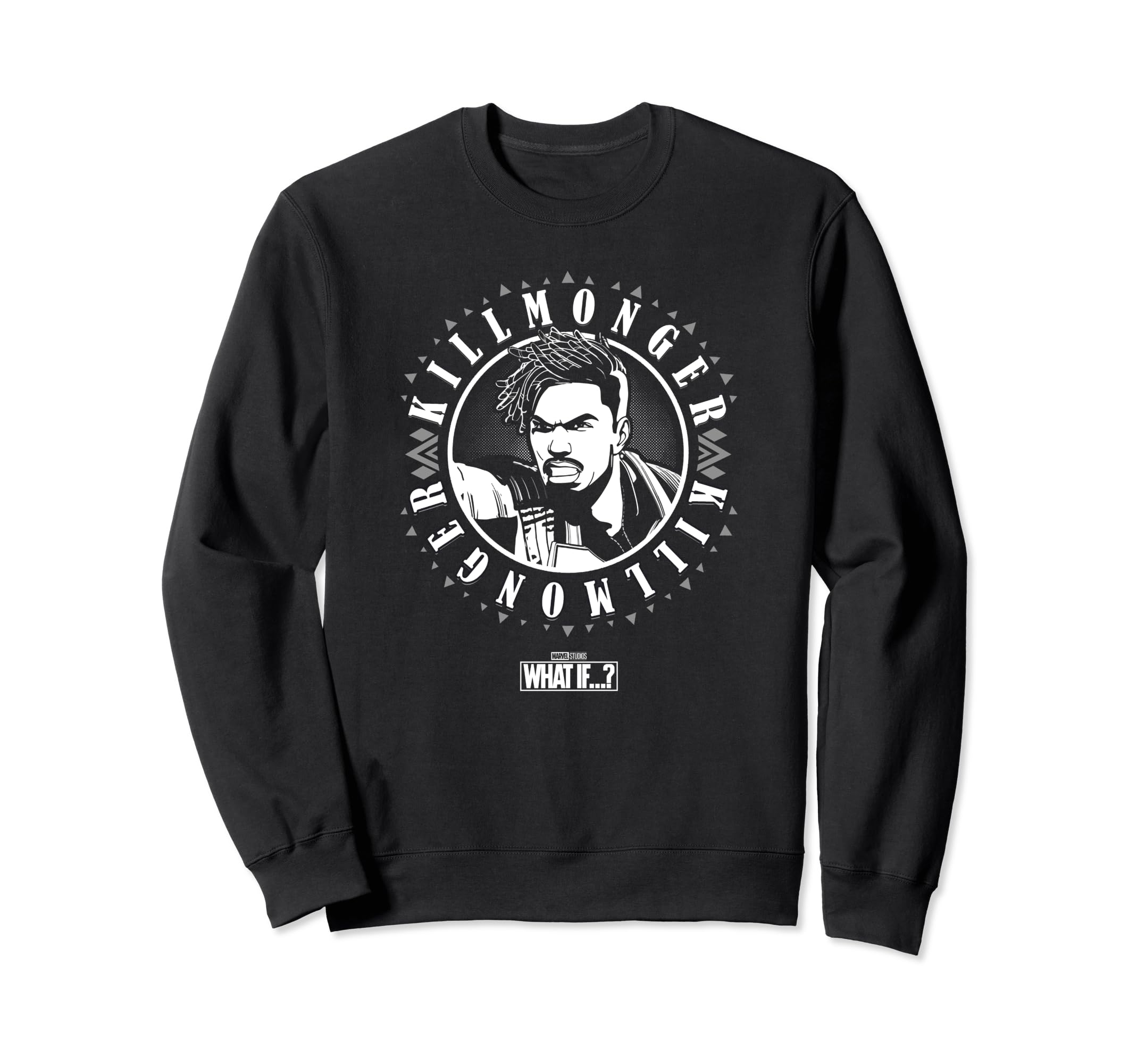 Sweat Marvel What If Killmonger Circle Stamp à offrir à un passionné de comics