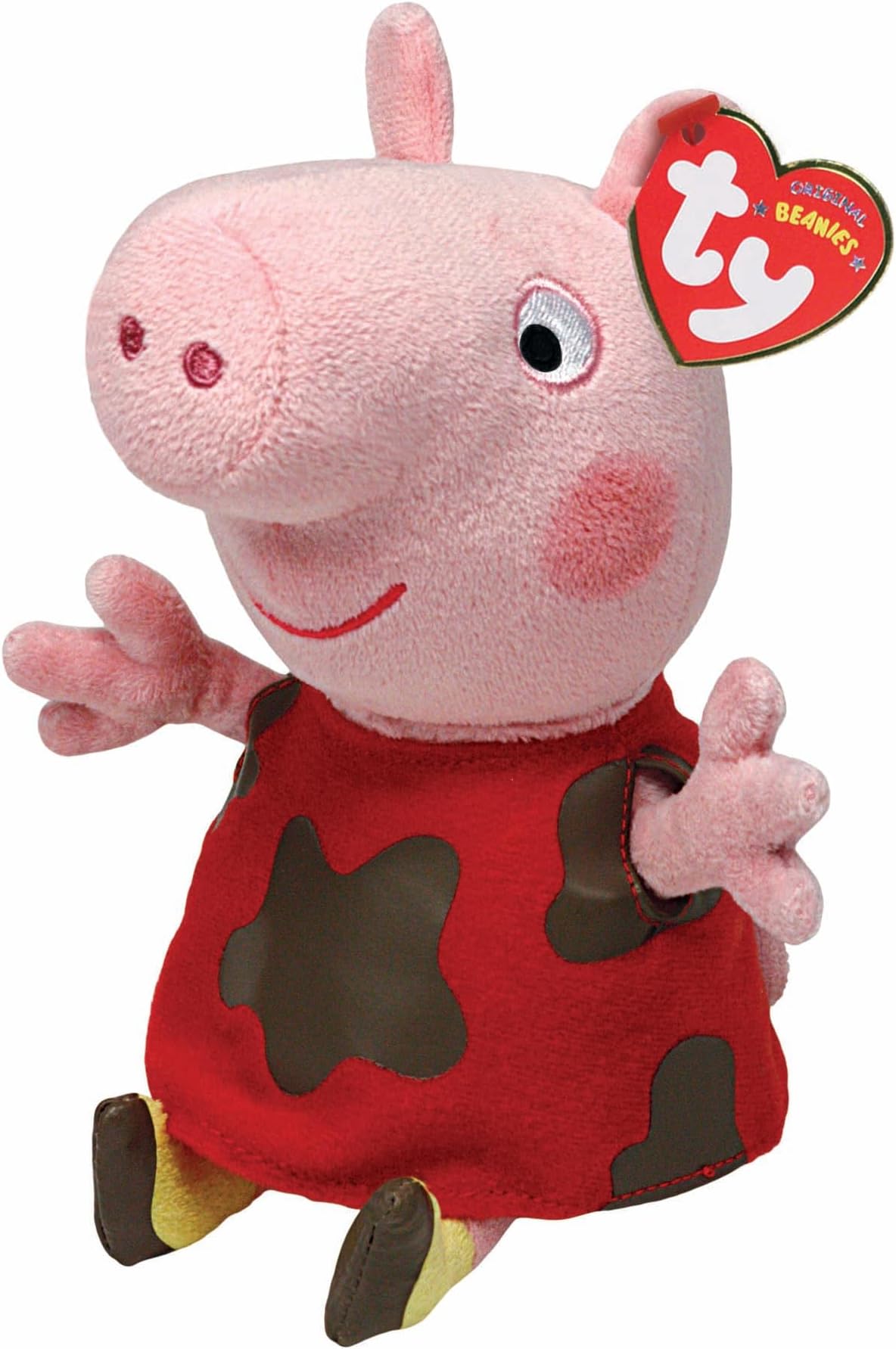 TY Peppa Pig Muddy Puddles Beanie Regular 15CM – Soft Plush Toy for Kids – Cuddly Stuffed Teddy Bear – Collectible Plushies – Soft Toys for Boys & Girls