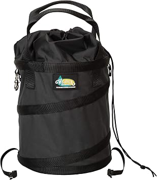 WEAVER ARBORIST Heavy-Duty Collapsible Rope Bag, Grey