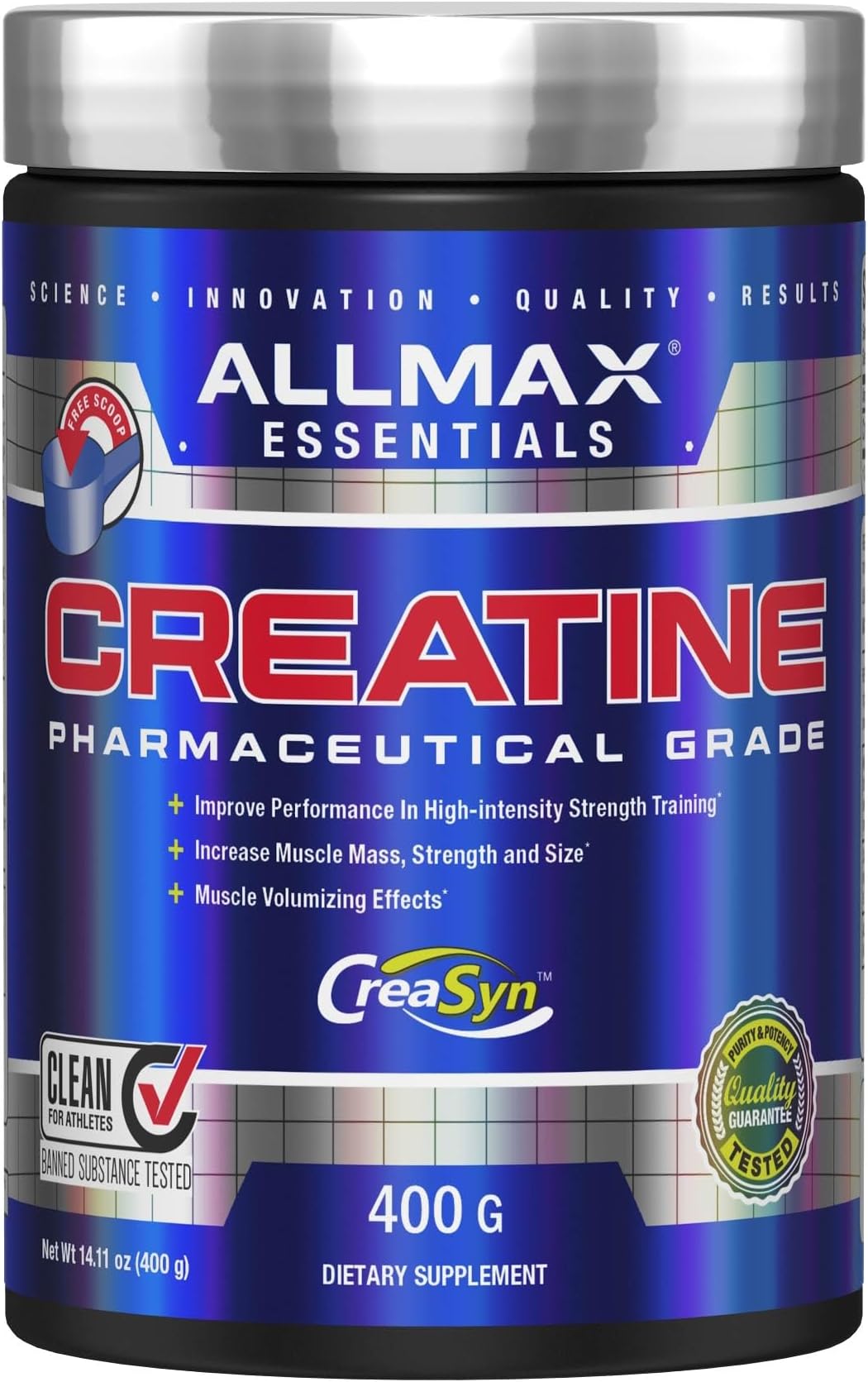 ALLMAX Nutrition (400 grammes) - Creatine Monohydrate Powder, 400g