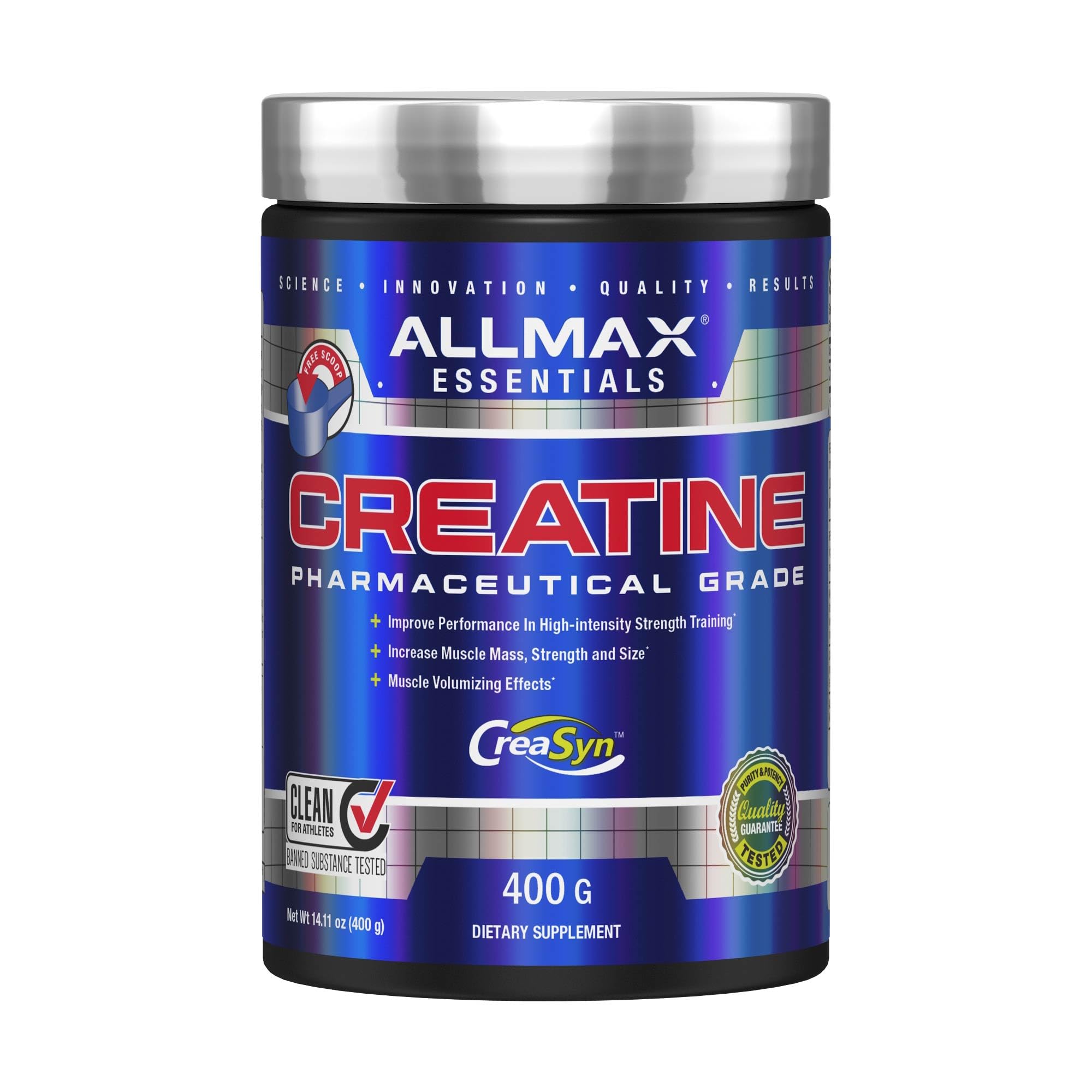 ALLMAX Nutrition (400 grammes) - Creatine Monohydrate Powder, 400g