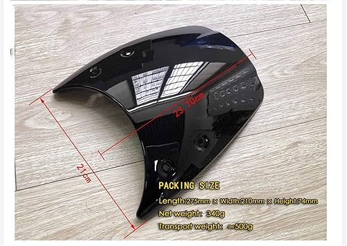 Miniatura 4 de GLoyer Parabrisas de motocicleta compatible con BMW R NINET R9T R 9 T Racer Pure Urban Scrambler 2014-2020 R Nine T Parabrisas, deflector de viento,