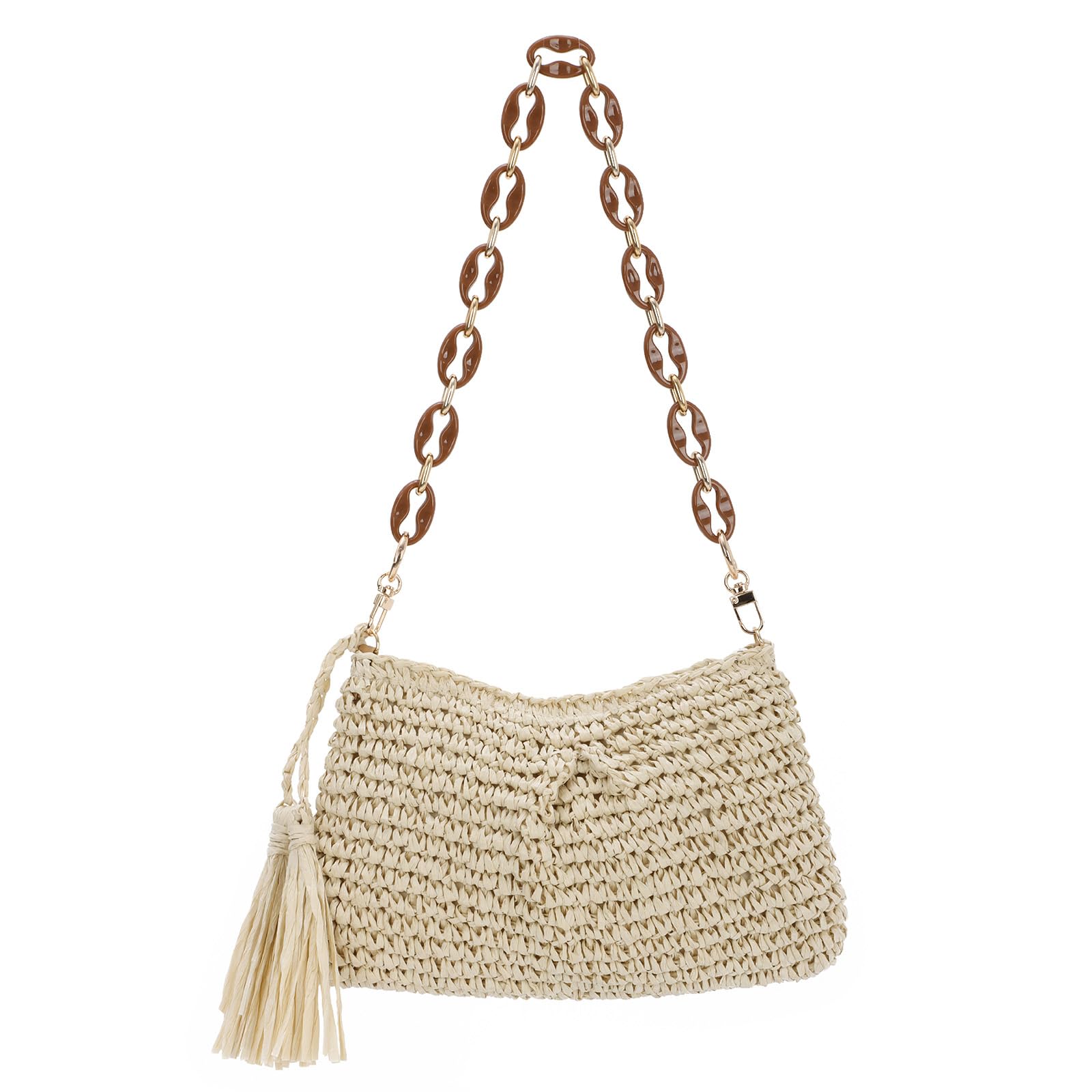 EVEOUT Vintage Damen Handtasche mit Kiss Lock,Kunstleder Umh