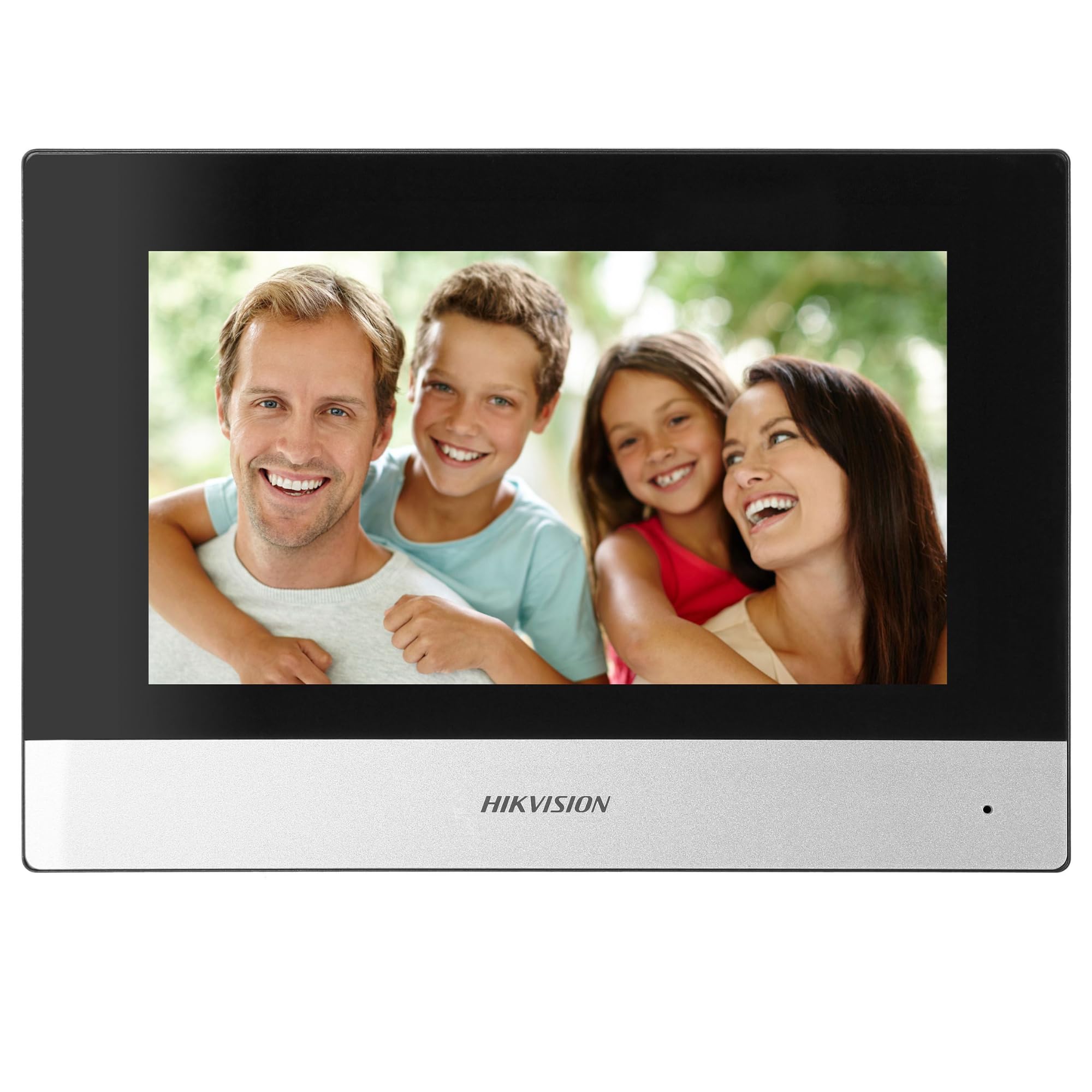 HIKVISION Video-Türsprechanlage mit 2 Kabeln, Video-Türsprechanlage, kabelgebunden, mit 17,8 cm (7 Zoll) Touchscreen und WLAN, externes Panel mit FullHD-Kamera, Video-Türklingel