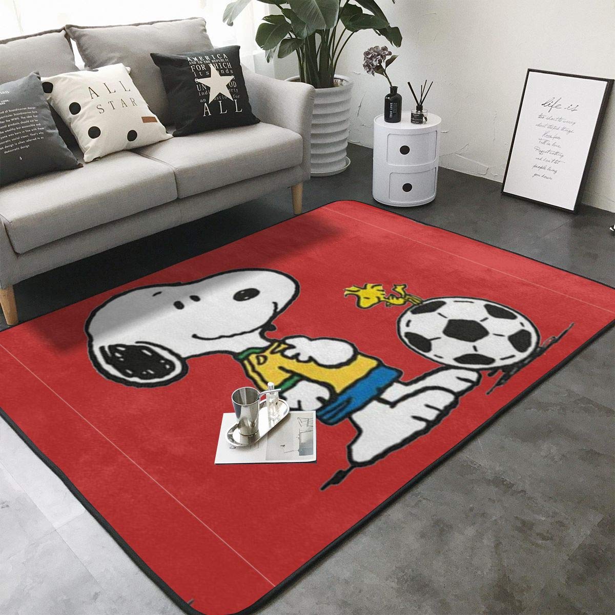 snoopy nursery rug