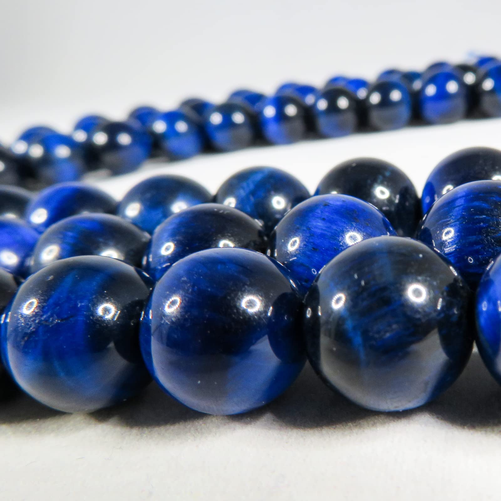 ブルータイガーアイ（青虎目石） 開運 お守り・20mm・丸玉お徳用！10個セット Amazon | パワーストーン・京都/【超極上品質5Aランク