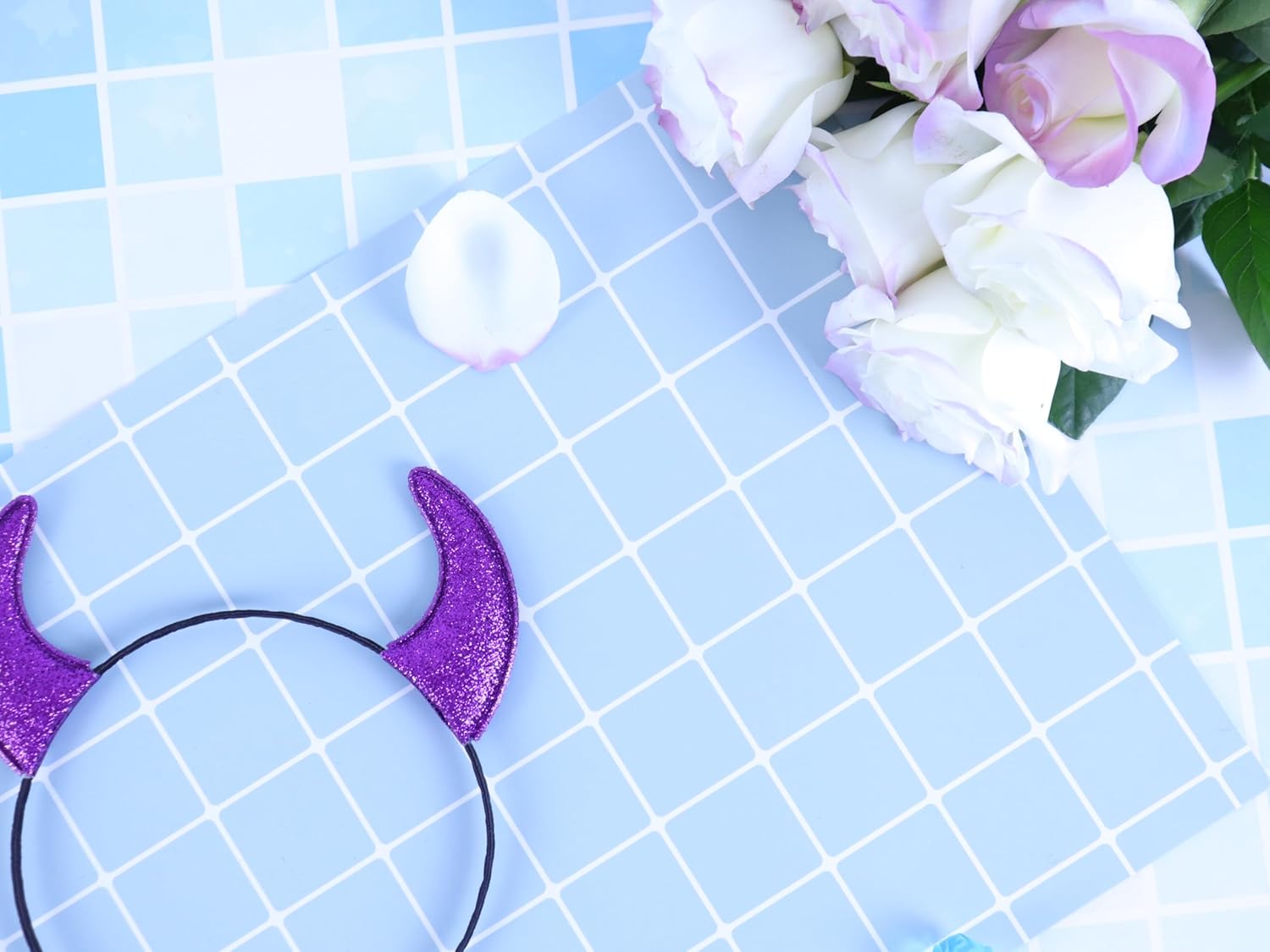 Bonnie Z. Leonardo Glitter Padded Devil Horns Headband - Image 9