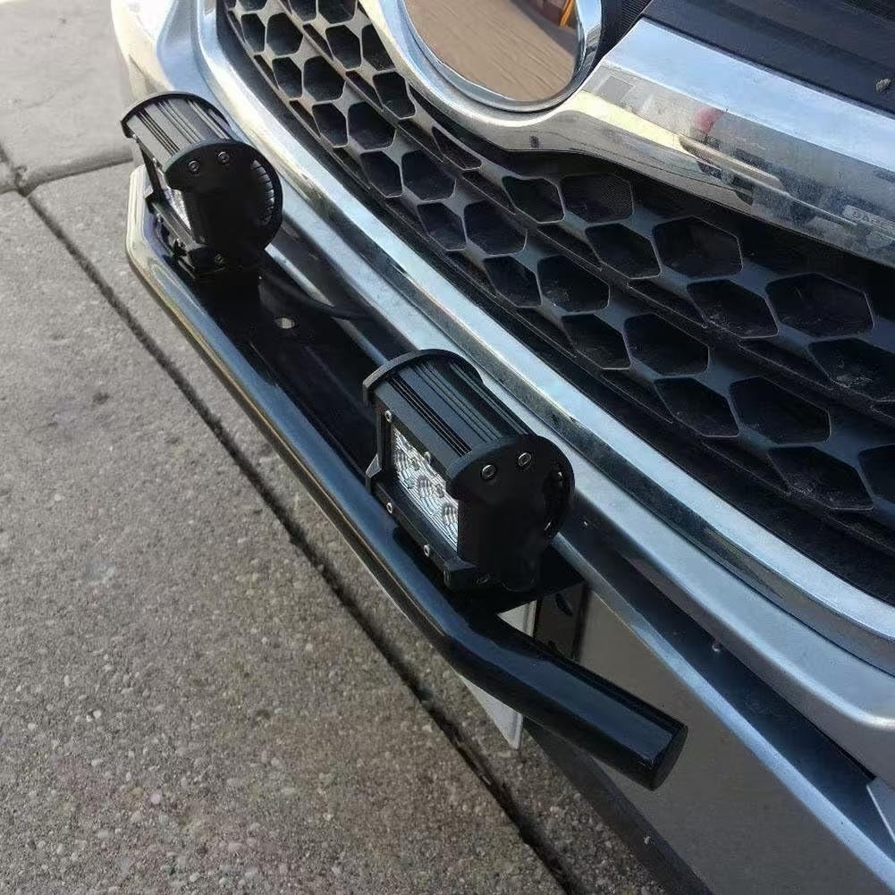 Front Bumper License Plate Mounting Bracket for 2023 2024 2025 2026 Chevy Colorado/GMC Canyon, Auxiliary Offroad Lighting Pod Holder Bullbar Style Sturdy,Black