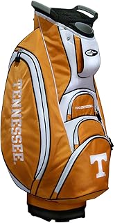 Team Golf NCAA Victory Golf Cart Bag, 10-Way Top with Integrated Dual Handle & External Putter Well, Cooler Pocket, Padded Strap, Umbrella Holder & Removable Rain Hood