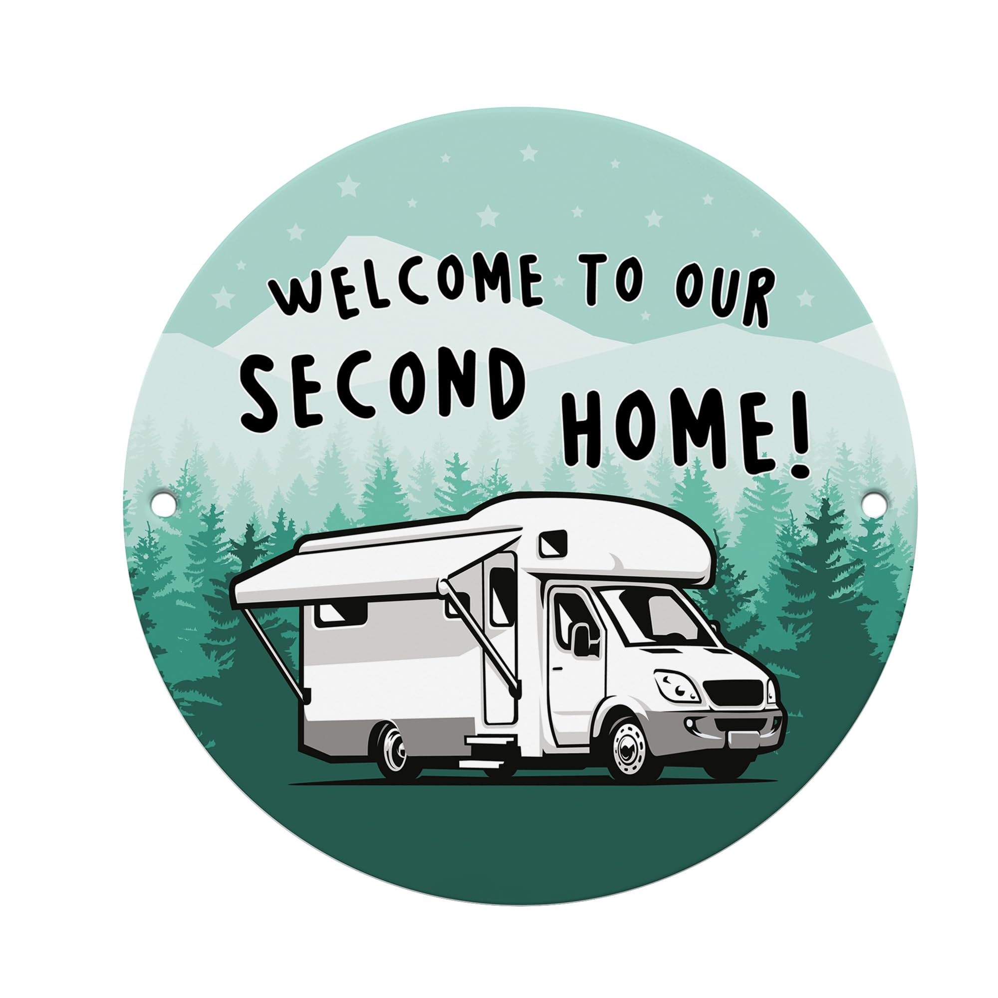 Red Ocean Motorohome Sign Hanging Acrylic Wall Door Sign Welcome To Our Second Home Caravan Sign Friendship Gift For Him Her Motorohome Decor Caravan Plaque