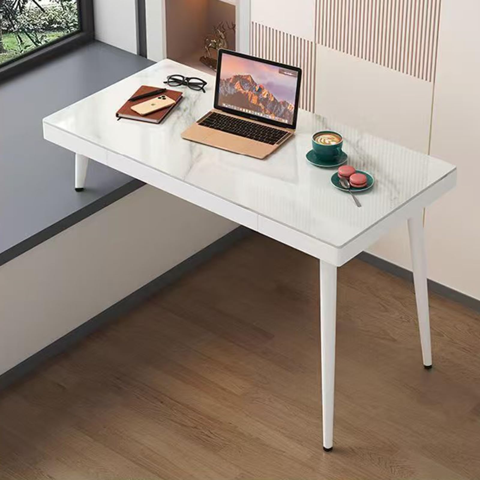 Generico Gambe per Mobili Piedini per Tavolo in Metallo da 30 cm 4 Pezzi Supporto in Ferro Bianco Vernice Spray Piedini per Divano Altezza: 10-72 cm Piedini per Mobile da 30 cm/11,8"