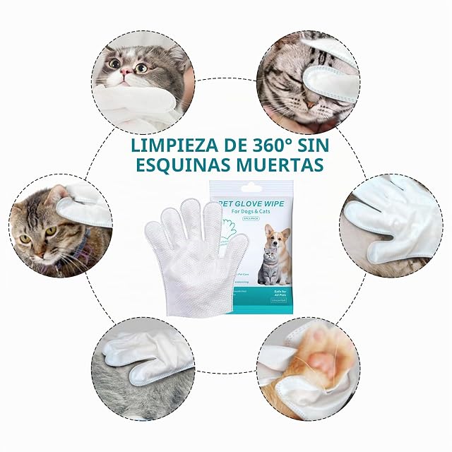 Foto 5 de 7 de BYZESTY 36 Piezas Toallas para Mascotas, Guantes para Mascotas, Guantes de Limpieza para Perros