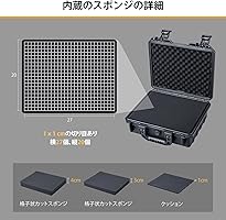 Amazon.co.jp: Lykus HC-2810 防水ハードケース 格子状カットスポンジ
