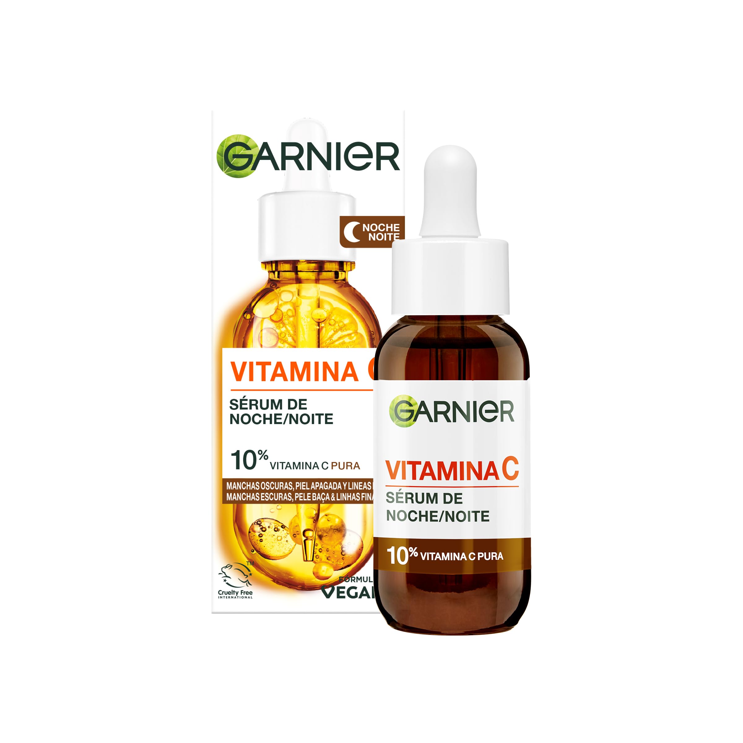 GarnierAnti-Stain Night Serum with 10% Pure Vitamin C, Clinically Tested Results for Dark Spots, Dull Skin and Fine Lines