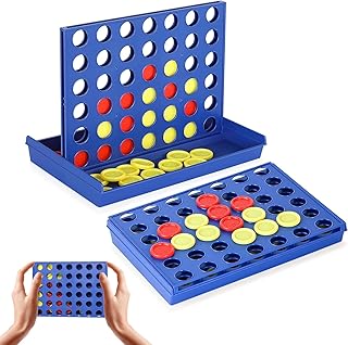 DWYYWSM Connect 4 Board Game, 2 Players Connect Classic Game Travel, Mini