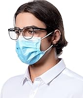 Vista 3 de TOREGE Gafas de seguridad, gafas protectoras de moda con lentes transparentes, antiniebla