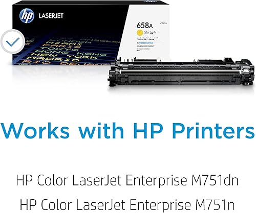 Miniatura 2 de HP Cartucho de tóner amarillo 658A  Funciona con HP Color LaserJet Enterprise M751 Series  W2002A