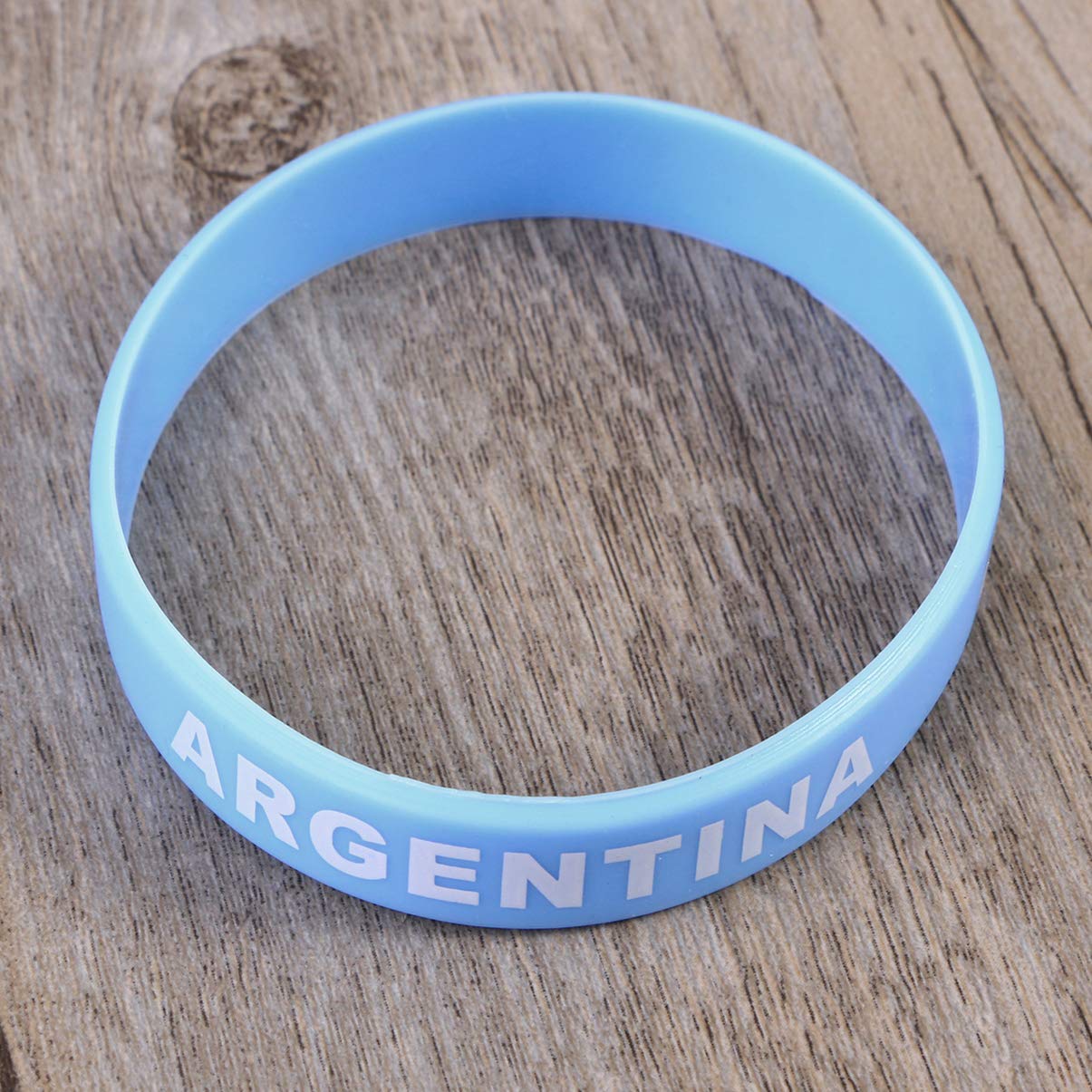 NUOBESTY 30pezzi Bracciale Silicone Stampato Con Bandiera Nazionale Per