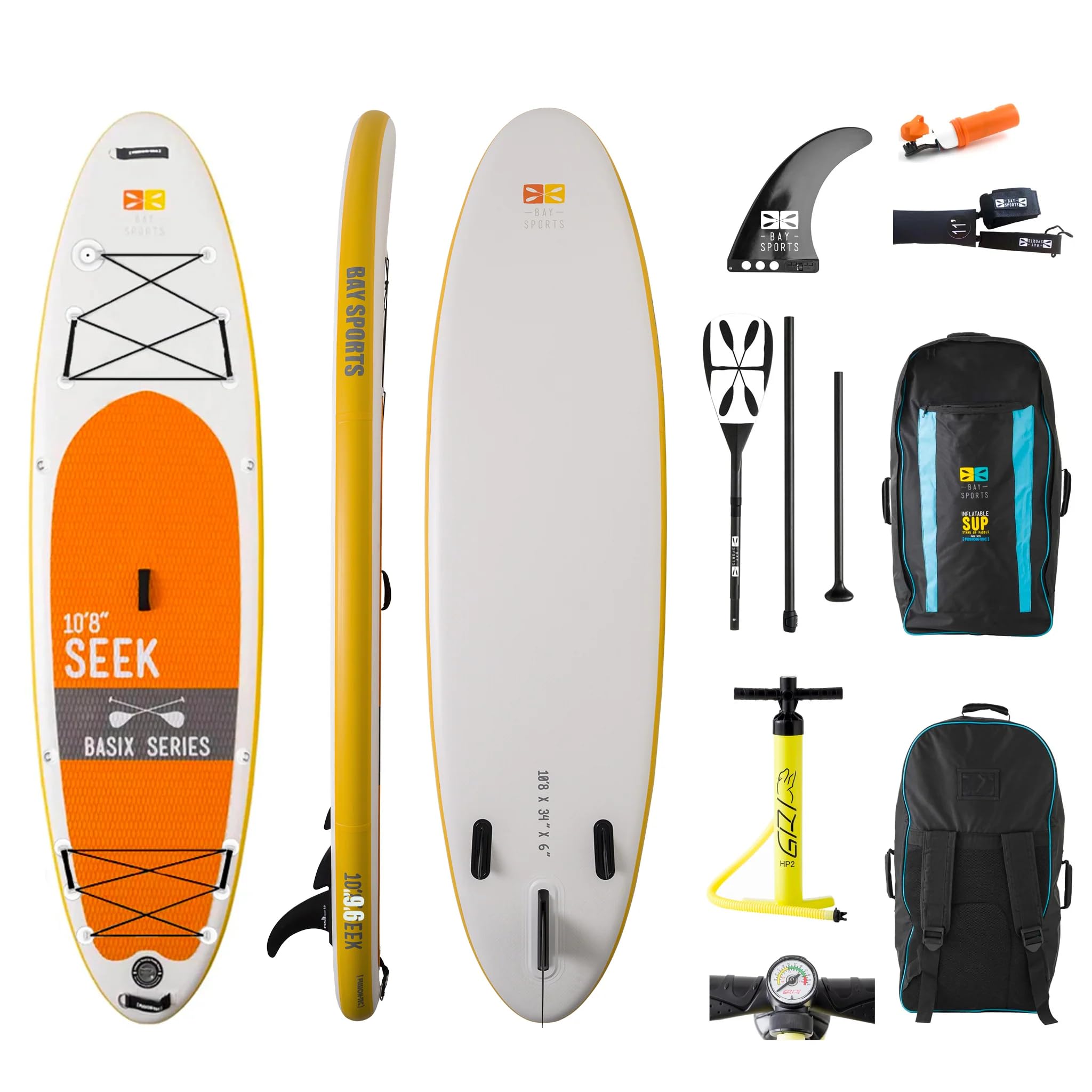 Amazon | Bay Sports 10フィート8フィート 空気注入式 SUPボード