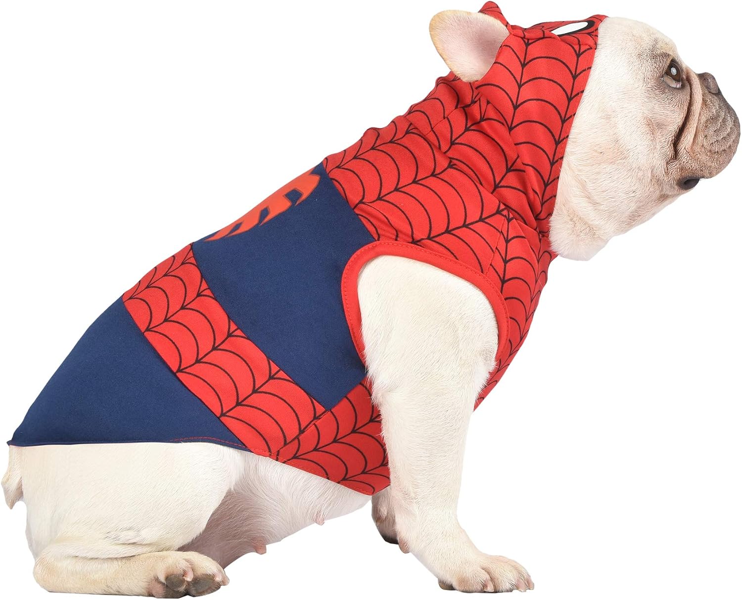 Marvel for Pets Marvel Legends Spiderman Dog Costume | Small Spiderman Costume for Dogs | Red Dog Costume, Red Dog Outfit | Soft and Comfortable Small Dog Costume