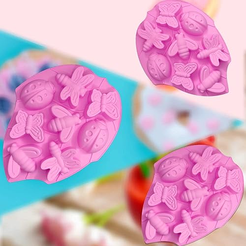 Miniatura 7 de 3 moldes de silicona para chocolate, molde de 24 cavidades para magdalenas 3D, molde de cocina, pastelería, bandeja para hornear para bomba de